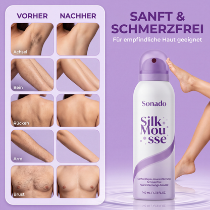 SilkMousse™ - Sanftes Enthaarungs-Mousse zum Aufsprühen